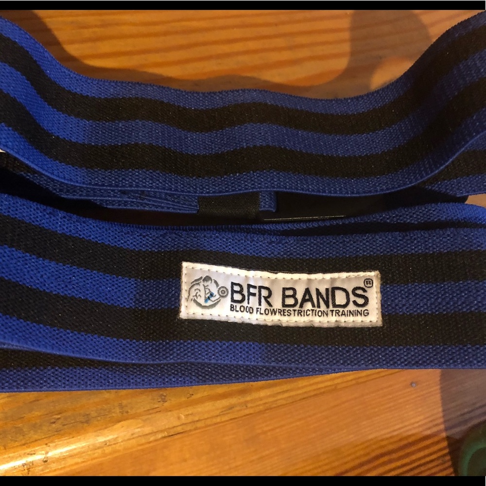 Blood Flow Restriction bands for weightlifting.